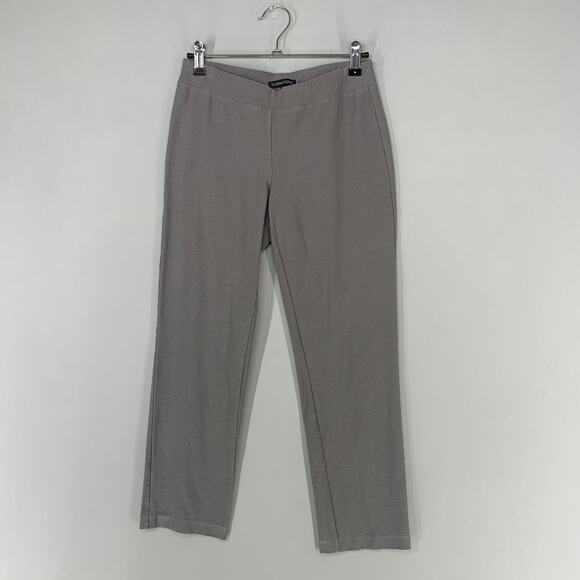 Eileen Fisher Pants Women Petite XXS Gray Pull On Stretch Crepe Straight 23.5 - Picture 1 of 9